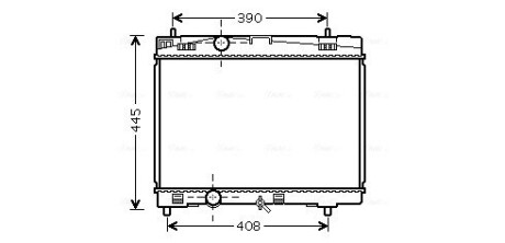 Радiатор AVA QUALITY COOLING TOA 2357