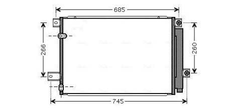 Радиатор кондиционера AVA QUALITY COOLING TOA5409D