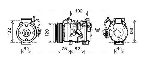 Компресор AVA QUALITY COOLING TOAK664