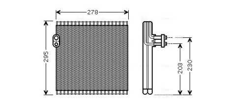 Испаритель кондиционера AVA QUALITY COOLING TO V485