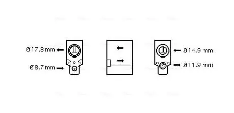 Розширювальний клапан AVA QUALITY COOLING VN1076