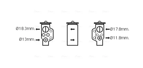 AVA VW Клапан розшир. сист. кондиціювання LOAD UP! 12-, UP! 11- AVA QUALITY COOLING VN1333
