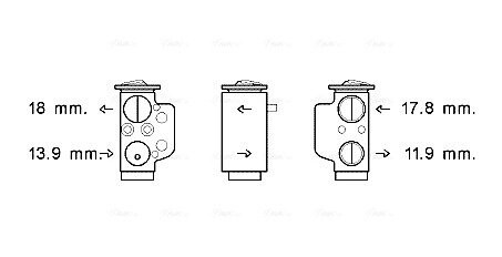 Розширювальний клапан AVA QUALITY COOLING VN1367