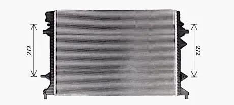 Радіатор системи охолодження двигуна AVA QUALITY COOLING VN2415