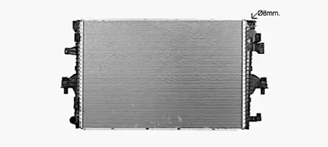 AVA VW Радіатор охолодження CALIFORNIA T6 CAMPER, MULTIVAN VI, TRANSPORTER / CARAVELLE VI, TRANSPORTER VI 2.0/2.0D 04.15- AVA QUALITY COOLING VN2436