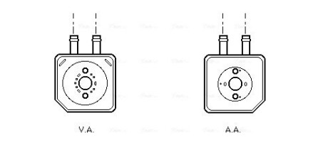 Охолоджувач оливи AVA QUALITY COOLING VN3086