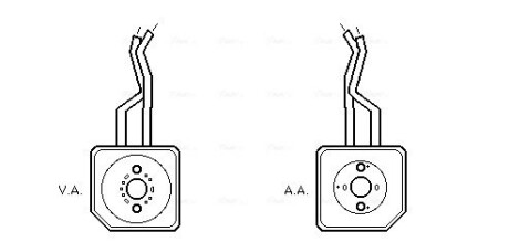 AVA VW Оливний радіатор Bora, Golf IV 1.6 00- AVA QUALITY COOLING VN3100