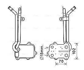 Радіатор масляний AVA QUALITY COOLING VN3389