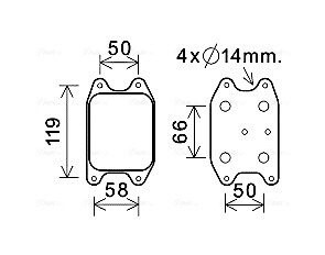 Охолоджувач оливи AVA QUALITY COOLING VN3394