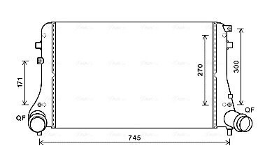 Интеркулер AVA AVA QUALITY COOLING VN4377