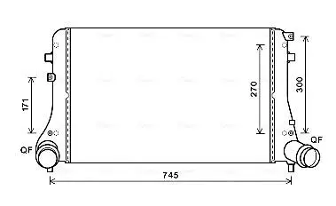 Интеркулер AVA QUALITY COOLING VN4377