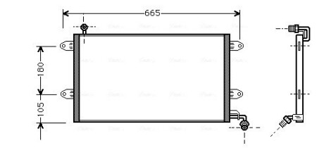 Радіатор кодиціонера AVA QUALITY COOLING VN5137