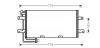 AVA VW Радіатор кондиціонера (конденсатор) без осушувача TRANSPORTER 90- AVA QUALITY COOLING VN5195 (7D0820413, 7D0820411) (фото 1)