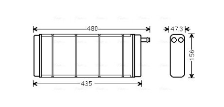 AVA VW Радіатор опалення TRANSPORTER T3 AVA QUALITY COOLING VN6128