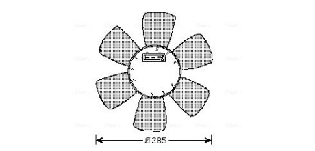 AVA VW Вентилятор радіатора 100 60W, 280мм Golf, Passat, Audi 80, 100 AVA QUALITY COOLING VN7524