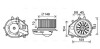 Вентилятор салона AUDI, SKODA, VW AVA QUALITY COOLING VN8352 (фото 1)