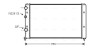 Радиатор охлаждения двигателя passat4 nt-d mt +ac 93-97 vwa2122 (ava) AVA QUALITY COOLING VNA2122 (фото 1)
