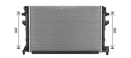 Радиатор охлаждения двигателя AVA QUALITY COOLING VNA2383