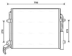 Радиатор кондиционера AVA QUALITY COOLING VNA5324D