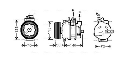 Компрессор кондиционера AVA AVA QUALITY COOLING VNAK265