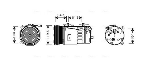 Компресор AVA QUALITY COOLING VNAK280