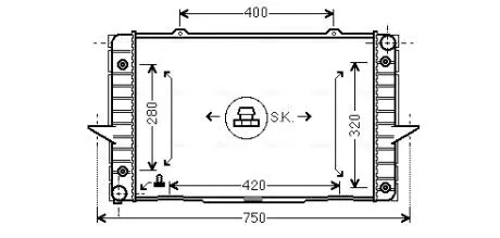 Радиатор AVA QUALITY COOLING VO 2093