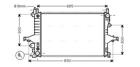 Радiатор AVA QUALITY COOLING VO 2115