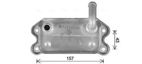 AVA VOLVO Масляний радіатор S60/80 I, V70 II, XC70/90 2.4 01- AVA QUALITY COOLING VO3299