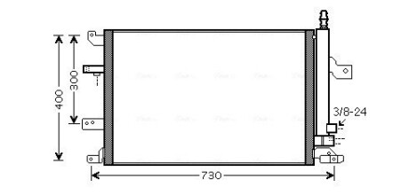 Радіатор кондиціонера AVA QUALITY COOLING VO5138D