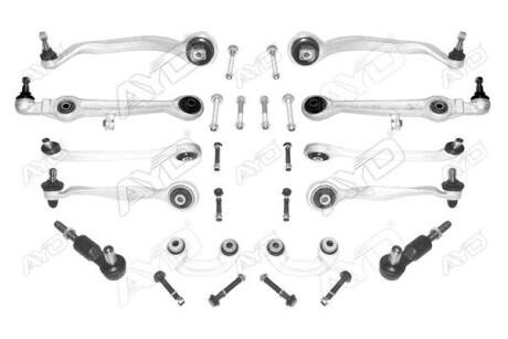 Рычаг подвески передней левый (кон 16.2, M14x1,5) BMW 3 (E90, E91, E92) (04-), X AYD 9405053