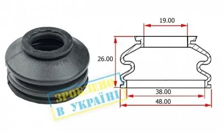 Пыльник опоры шаровой Ford Fusion 13-19 (USA) BELGUM PARTS BG0170