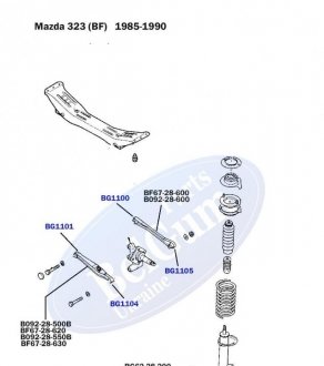 Сайлентблок рычага (заднего) Mazda 323/626, 85-94 (d=14mm) (поперечного) BELGUM PARTS BG1101 (фото 1)