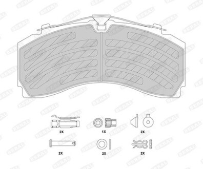 Тормозные колодки BERAL BCV29246TK