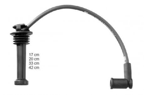 Провода зажигания Fiesta,Focus,Mondeo 1.4/1.6 01- BERU ZEF1549