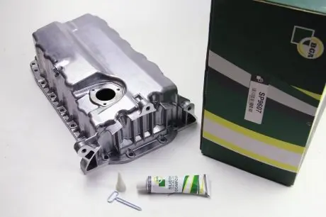 Масляный поддон Caddy 1.9TDI/2.0SDI 04- (дв. BDJ,BST,BJB) с отв. для датчика уровня масла BGA SP9607