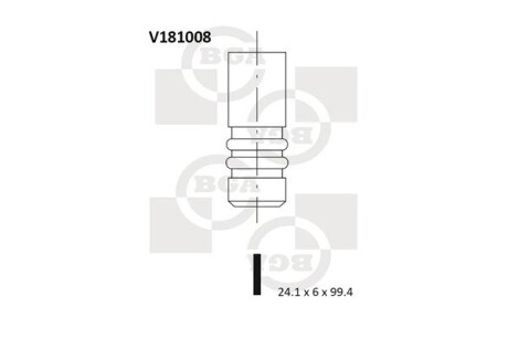 Клапан двигуна BGA V181008