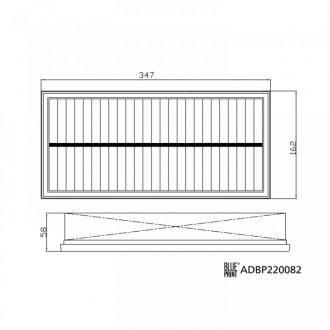 Фильтр воздуха LAND ROVER DEFENDER 19- BLUE PRINT ADBP220082 (фото 1)