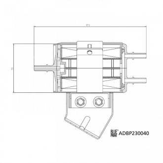 Фильтр топлива KORANDO 2.0 12- BLUE PRINT ADBP230040 (фото 1)