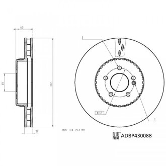 Диск гальм. передн. DB CLS 17- BLUE PRINT ADBP430088