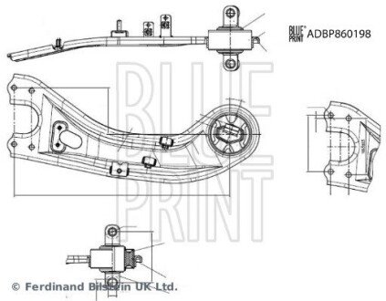 Рычаг подвески BLUE PRINT ADBP860198