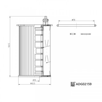 Фильтр масляный BLUE PRINT ADG02159 (фото 1)