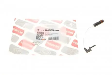 Датчик зносу колодок гальмівних (передніх) MB M-Class (W163) 98-05 Bogap C7118105