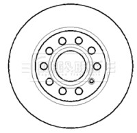 - Диск гальмівний (2 шт) BORG & BECK BBD4315