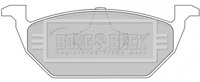 - Гальмівні колодки до дисків BORG & BECK BBP1618