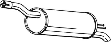 Глушитель задний, 1.6 +16V, 1.9D BOSAL 148-343