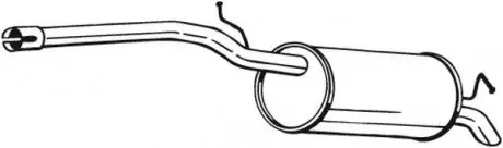 Глушитель задний, 1.6, 2.0 TDI 04- BOSAL 280-161