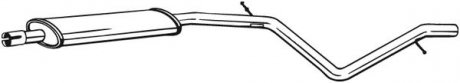 Глушник передній DACIА LOGAN MCV 06-13 1.6 BOSAL 285-385 (фото 1)