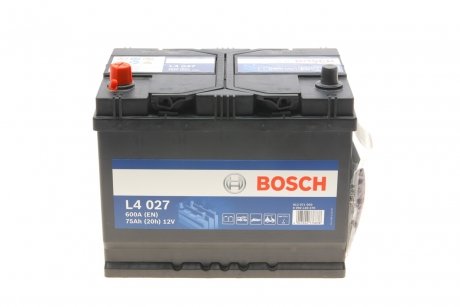 Аккумуляторная батарея 75а BOSCH 0 092 L40 270 (фото 1)