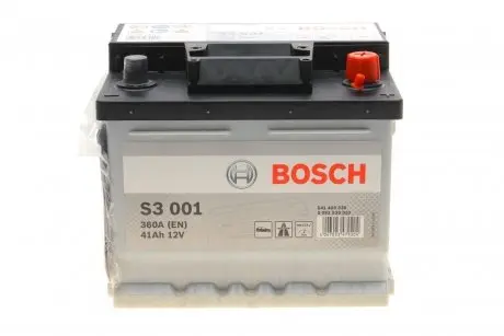 Аккумулятор 41ah-12v (s3001) (207x175x175),r,en360 !кат-10% BOSCH 0092S30010