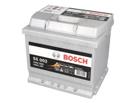 Акумулятор S5 54Ah/530A (207x175x190/+R/B13) BOSCH 0 092 S50 020